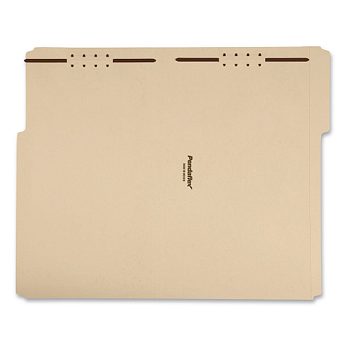 Pendaflex Top Tab Fastener Folder, 1/3-Cut Tab: Assorted, Expands 2", 2 Fasteners, Legal Size, Manila, 5/Box (29537R)