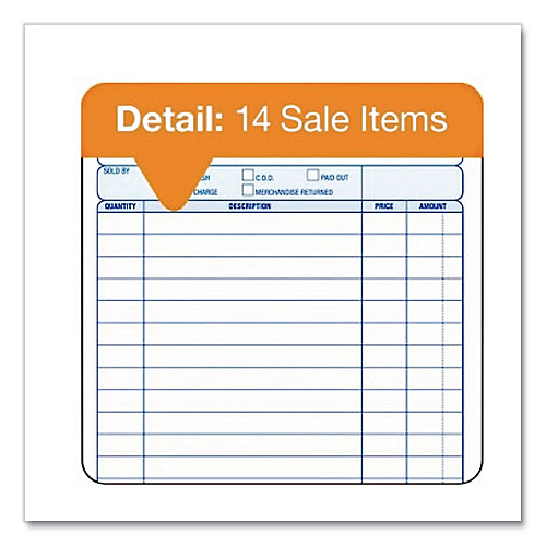 Adams General Purpose Forms, Two-Part Carbonless, 8.5 x 5.67, 100 Forms Total/Pack (NC2581)