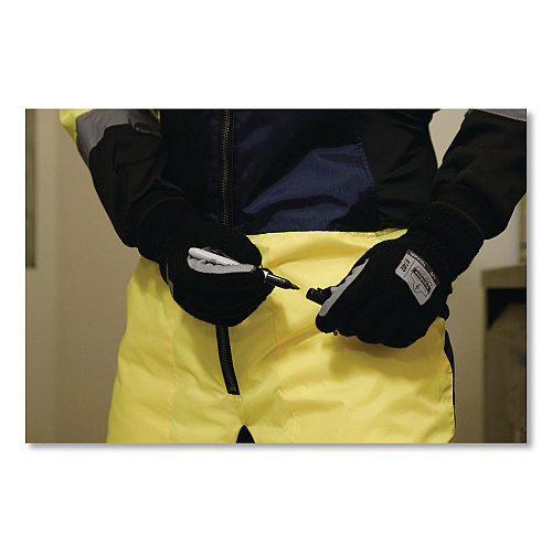 ergodyne ProFlex 7402 Thermal Knit Cooler Gloves, 10" Long, Small (7), Black (10612)