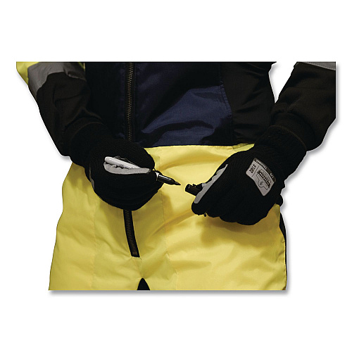 ergodyne ProFlex 7402 Thermal Knit Cooler Gloves, 10.5" Long, Medium (8), Black, Pair (10613)