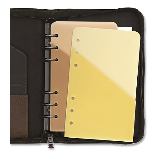 Day Runner Storage Pockets, 6.75 x 3.75, Assorted Colors, 4/Pack (43175)