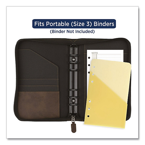 Day Runner Storage Pockets, 6.75 x 3.75, Assorted Colors, 4/Pack (43175)