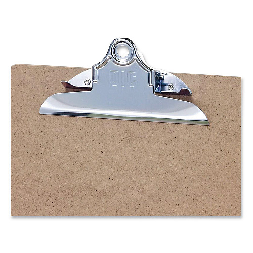 Officemate Recycled Hardboard Clipboard, 1" Clip Capacity, Holds 8.5 x 11 Sheets, Brown (83500)