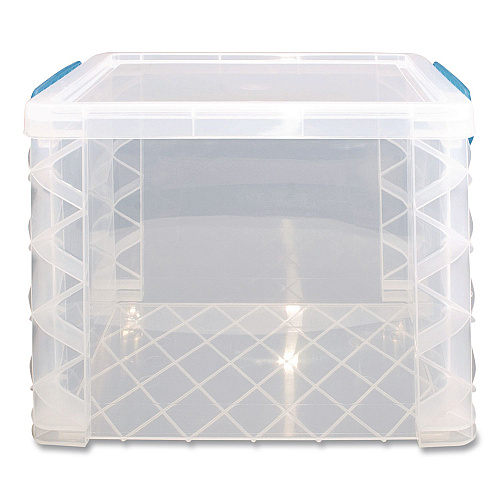 Advantus Super Stacker File and Document Box, Letter Files, 11.25 x 14.5 x 10.5, Translucent White (36872)