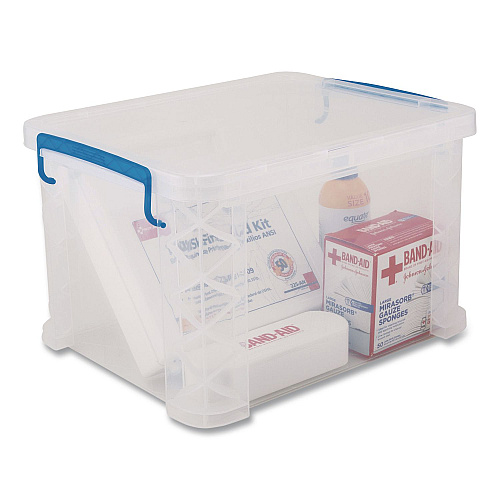 Advantus Super Stacker File and Document Box, Letter/Legal Files, 14.68 x 18.37 x 33.75, Translucent White (486085)
