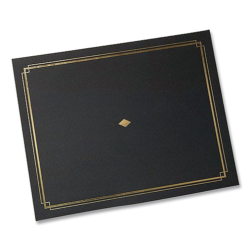 Gartner Studios Certificate Holders 9.5 x 12, Black/Gold, 6/Pack (35003)