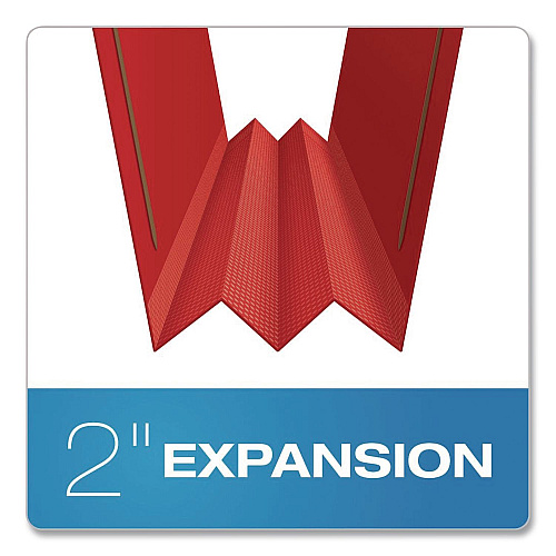 Pendaflex Colored Pressboard Top Tab Fastener Folders, 1/3-Cut Tab: Assorted, Expands 2", 2 Fasteners, Letter Size, Bright Red, 25/Box (15936GW)