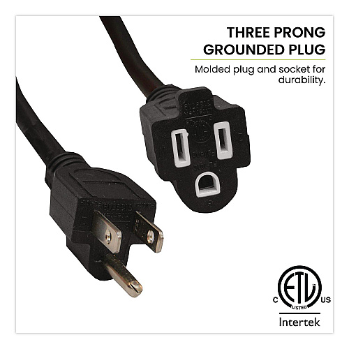GoGreen Power 16 AWG Outdoor Extension Cord, 15 ft, 13 A, Black (GG13715BK)