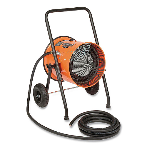 Global Industrial Portable Salamander Heater with Adjustable Thermostat, 30,000 W, 22 x 28 x 38.5, Orange (653674)
