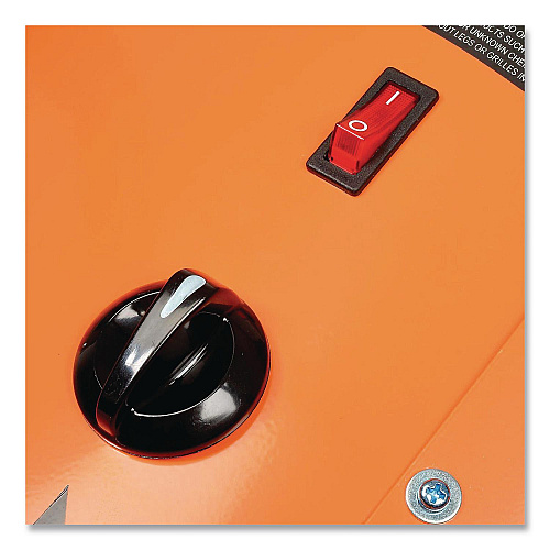 Global Industrial Portable Salamander Heater with Adjustable Thermostat, 30,000 W, 22 x 28 x 38.5, Orange (653674)