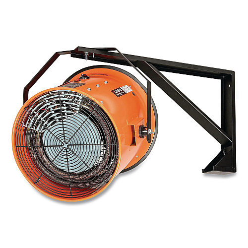 Global Industrial Electric Salamander Heater with Adjustable Thermostat, 15,000 W, 208 V, 23.03 x 34, Orange (653566)