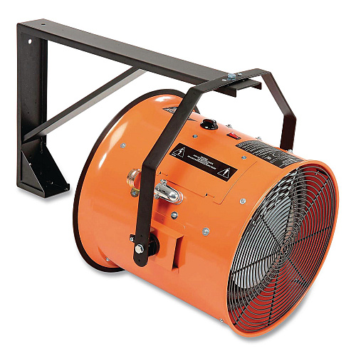 Global Industrial Electric Salamander Heater with Adjustable Thermostat, 15,000 W, 208 V, 23.03 x 34, Orange (653566)