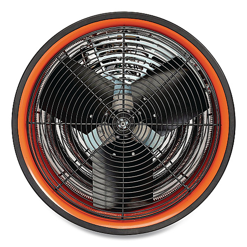 Global Industrial Electric Salamander Heater with Adjustable Thermostat, 15,000 W, 208 V, 23.03 x 34, Orange (653566)