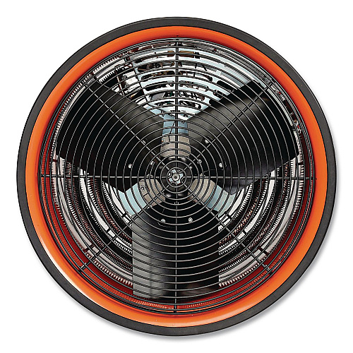 Global Industrial Electric Salamander Heater with Adjustable Thermostat, 15,000 W, 240 V, 23.03 x 34, Orange (653568)