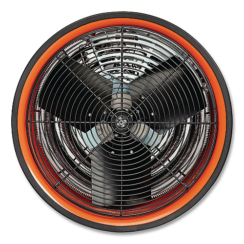 Global Industrial Electric Salamander Heater with Adjustable Thermostat, 15,000 W, 23.03 x 20 x 24.68, Orange (653569)