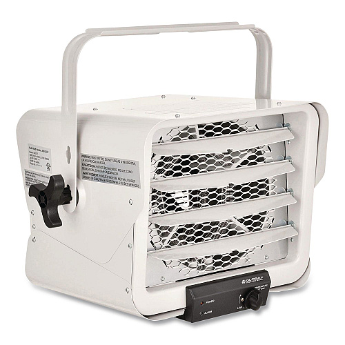 Global Industrial Unit Heater, Horizontal Downflow, Multi-Watt, 5,000 W, 18.31 x 14.75 x 17.5, Gray (653577)