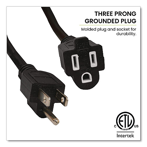 GoGreen Power 16 AWG Outdoor Extension Cord, 50 ft, 13 A,  Black (GG13750BK)