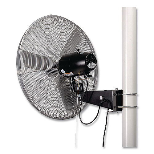 Global Industrial Deluxe Oscillating Fan, Pole or Column Mount, 24", 4,660 CFM, 1/2 hp (293157)