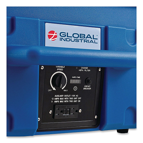 Global Industrial Commercial Air Scrubber and Negative Air Machine with HEPA Filter, 3 Stage, 500 CFM, 115 V (292938)