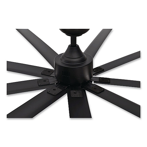 Global Industrial Industrial Ceiling Fan, 72", 6 Speeds, 9,400 CFM, Black (293047)