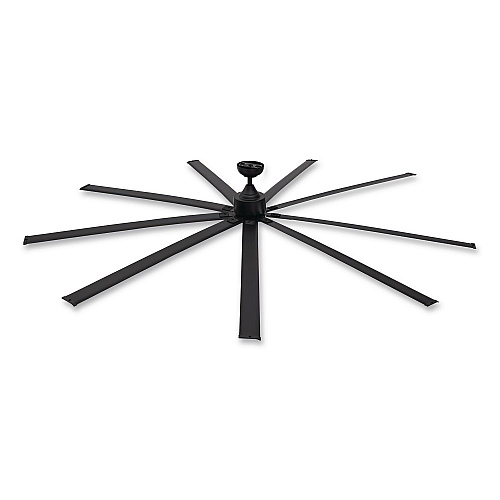 Global Industrial Industrial Ceiling Fan, 96", 6 Speeds, 10,500 CFM, Black (293048)