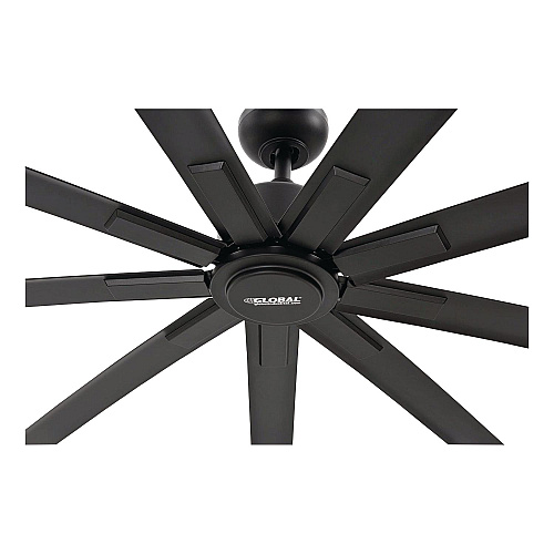 Global Industrial Industrial Ceiling Fan, 96", 6 Speeds, 10,500 CFM, Black (293048)
