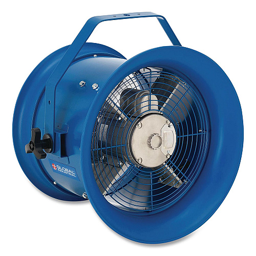 Global Industrial High Velocity Drum Fan with Yoke Mount, 14", Blue (293092)