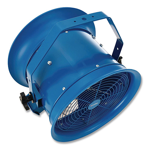 Global Industrial High Velocity Drum Fan with Yoke Mount, 14", Blue (293092)