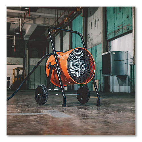Global Industrial Portable Salamander Heater with Adjustable Thermostat, 10,000 W, 21.59 x 28 x 38.5, Orange (653558)
