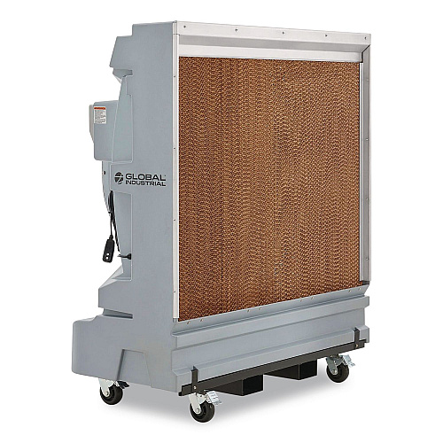 Global Industrial Portable Evaporative Cooler with Direct Drive, 36", 3 Speeds, 74 gal (293132)