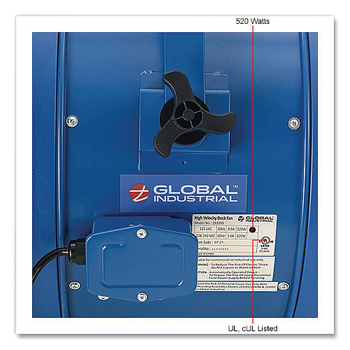 Global Industrial High Velocity Fan, Wall and Column Mount, 18" (293147)