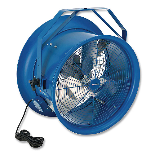Global Industrial High Velocity Fan, Wall and Column Mount, 22", 1 Speed, Blue (293148)