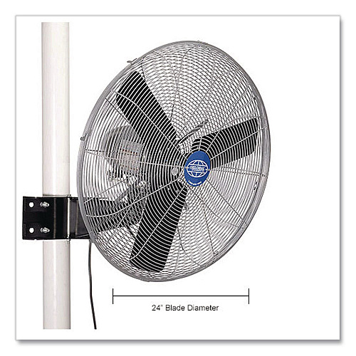 Global Industrial Oscillating Fan, Pole or Column Mount, 24", 4,050 CFM, 1/4 hp (293155)
