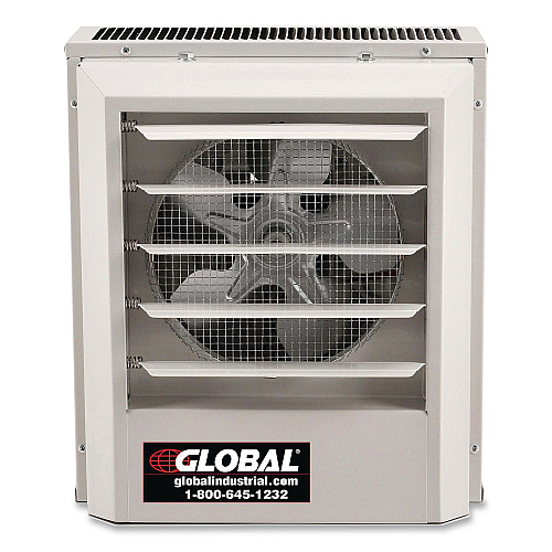 Global Industrial Unit Heater, Horizontal or Vertical Downflow, 5,000 W, 14.13 x 8.5 x 16, White (246725)