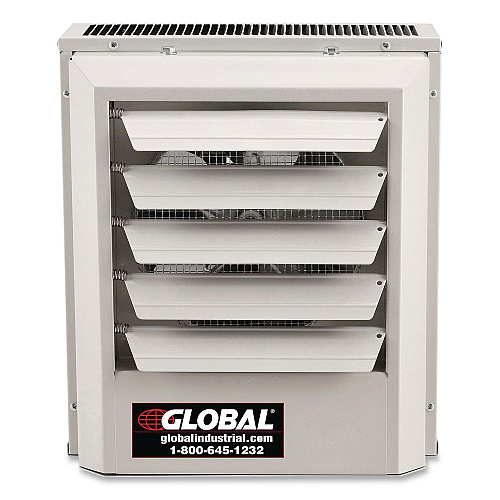 Global Industrial Unit Heater, Horizontal or Vertical Downflow, 5,000 W, 14.13 x 8.5 x 16, White (246725)