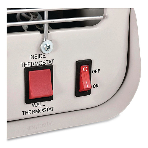 Global Industrial Unit Heater Horizontal Downflow with Remote, 4,700/7,500 W, 14.68 x 15 x 12.5, White (246726)