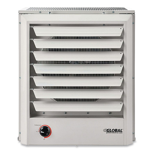 Global Industrial Unit Heater, Horizontal or Vertical Downflow, 20,000 W, 19 x 13.75 x 21.44, White (246727)