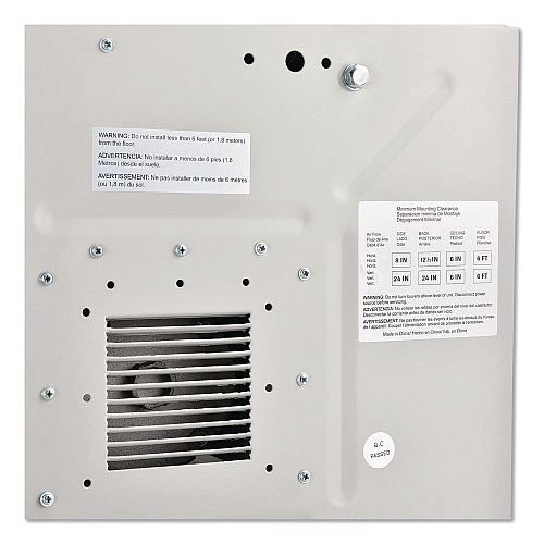 Global Industrial Unit Heater, Horizontal or Vertical Downflow, 20,000 W, 19 x 13.75 x 21.44, White (246727)