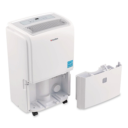Global Industrial Portable Dehumidifier with Pump and Wi-Fi, 9.62 x 11.62 x 19.87, White (246733)