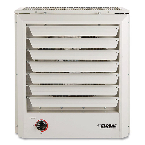 Global Industrial Unit Heater, Horizontal or Vertical Downflow, 15,000 W, 19 x 13.75 x 21.44, White (246134)
