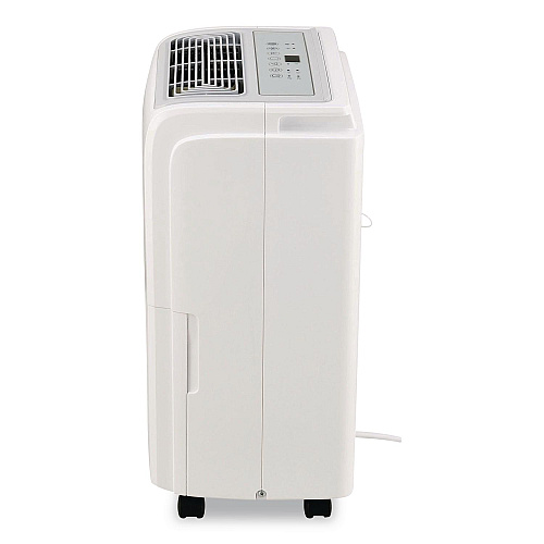 Global Industrial Portable Dehumidifier with Pump and Wi-Fi, 11.62 x 11.62 x 24.81, White (246735)