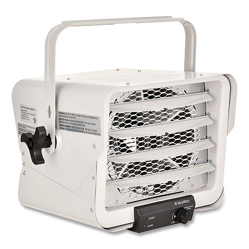 Global Industrial Portable Heater with Built-In Thermostat, 3785 W/5,000 W, 14.12 x 17.5 x 19.62, White (246737)