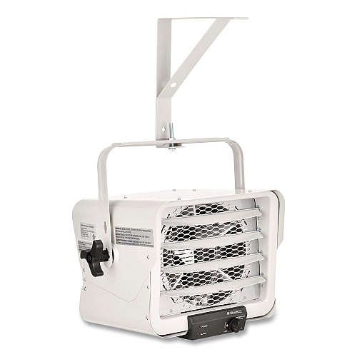 Global Industrial Portable Heater with Built-In Thermostat, 3785 W/5,000 W, 14.12 x 17.5 x 19.62, White (246737)