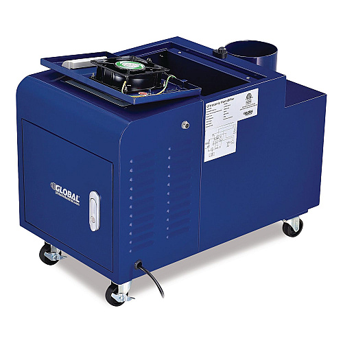 Global Industrial Ultrasonic Humidifier, 38 Pint Tank Capacity, 13.75 x 23.62 x 18.25, 150 Pint Output, Blue (246136)