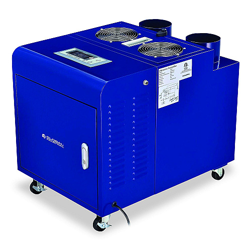 Global Industrial Ultrasonic Humidifier, Cool Mist with Dual Output, 53 pt Tank Capacity, 18.25 x 24.75 x 22.25, Blue (246138)