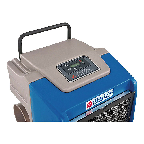 Global Industrial Low Grain Refrigerant Dehumidifier with Pump, 250 Pints, 22.43 x 20.81 x 37.81, Blue (246704)