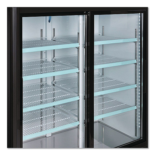 Global Industrial Nexel Merchandiser Refrigerator, 45 cu ft, Black (243006)