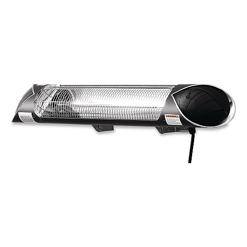 Global Industrial Infrared Patio Heater with Remote Control, 1,500 W, 35.38 x 5.13 x 3.5, Black (246718)