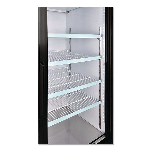 Global Industrial Nexel Merchandiser Refrigerator, 45 cu ft, Black (243006)