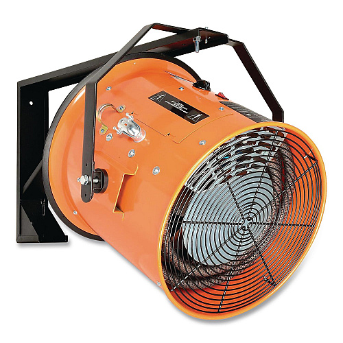 Global Industrial Electric Salamander Heater with Adjustable Thermostat 480 V, 30,000 W, 23.03 x 7.12 x 24.68, Orange (246068)